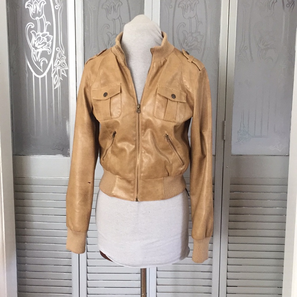 Vegan leather jacket